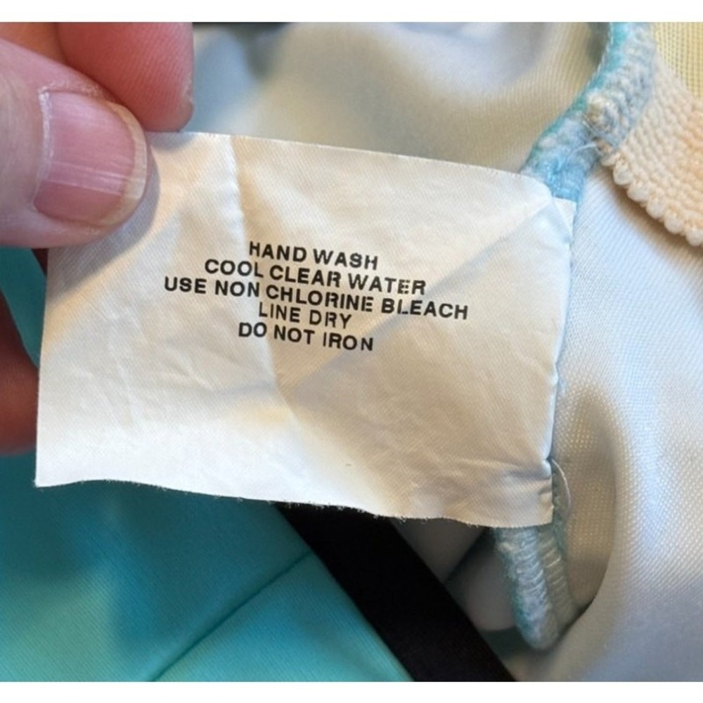 Trimshaper Swimsuit Women 10 Teal Blue Beach‎ Vacation Resort Cruise Summer Sand - Picture 8 of 8